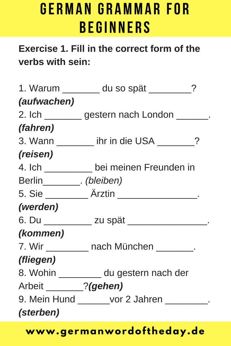 help with german grammar